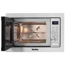 Microondas Inox Para Cozinha Eletro Gourmet Com 25L Invita